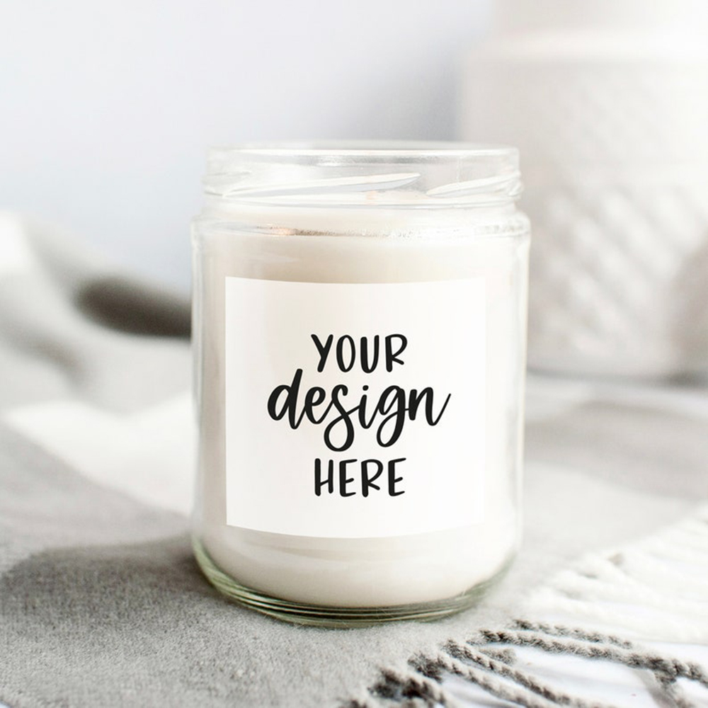 Personalised Candle Label - 30 Chiếc 50X50Mm Cá Tính Tùy
