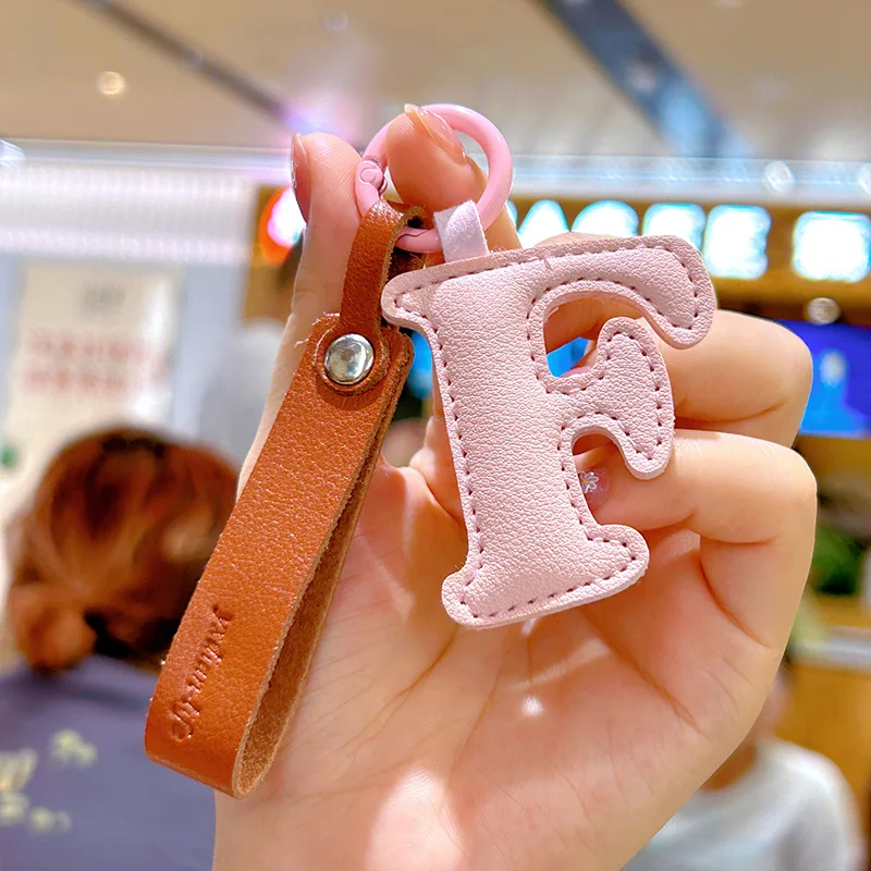 A to Z PU Leather Initial Lett - đánh giá và giá Monogram Keychain Leather