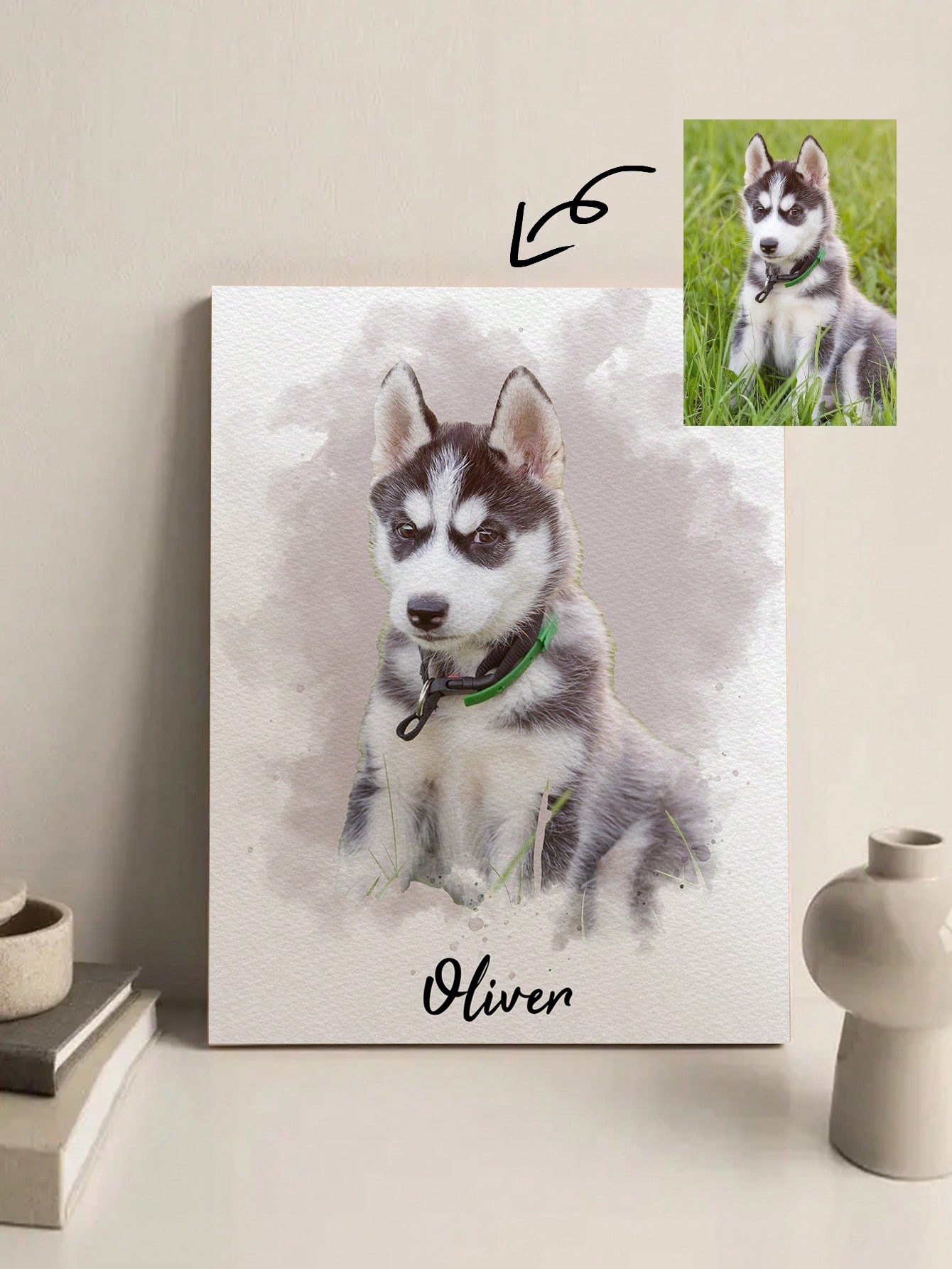 Customized Watercolor Pet Port - đánh giá và giá Pet Portrait Custom