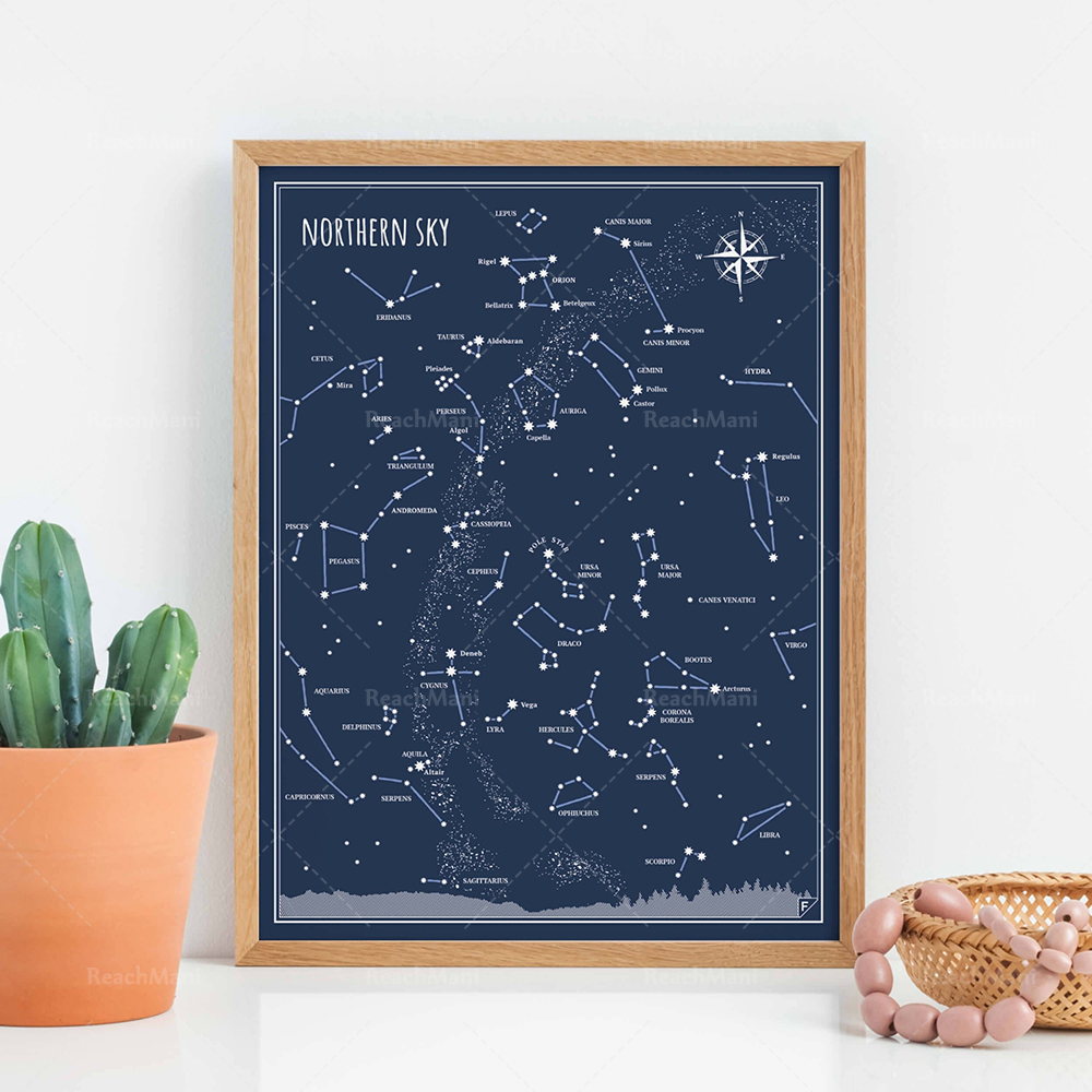 Little & Big Astronomer Prints - đánh giá và giá Custom Star Map