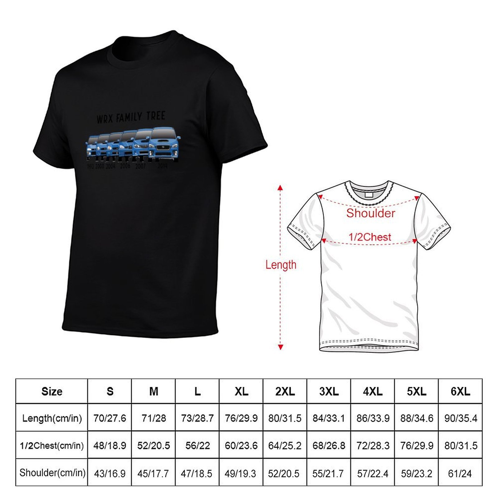WRX family tree T-Shirt graphi - đánh giá và giá Family Tree Print