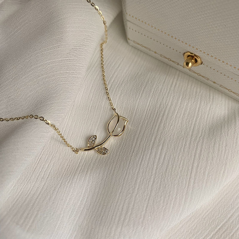Stainless Steel Rose Tulip Cry - đánh giá và giá Birth Flower Necklace
