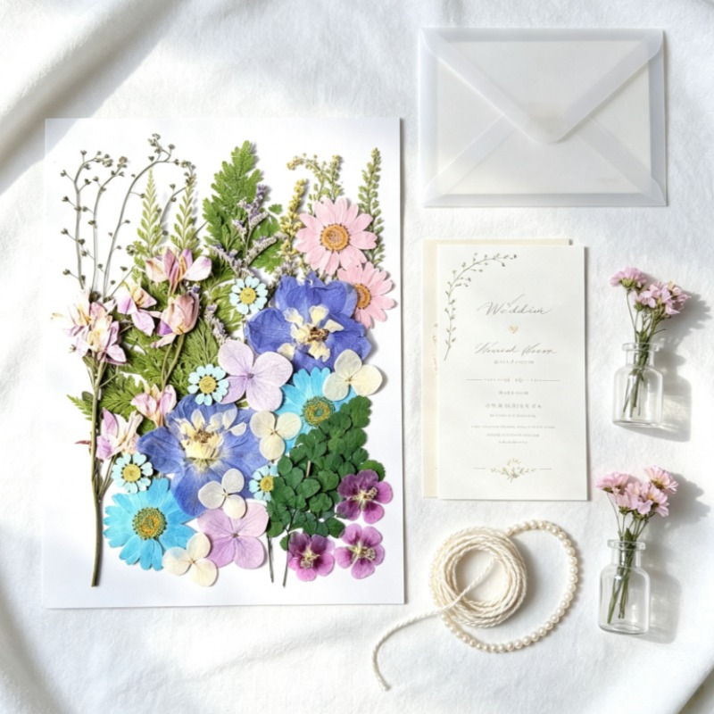 Mixed Pressed Dried Flower Kit - đánh giá và giá Dried Flower Bookmark