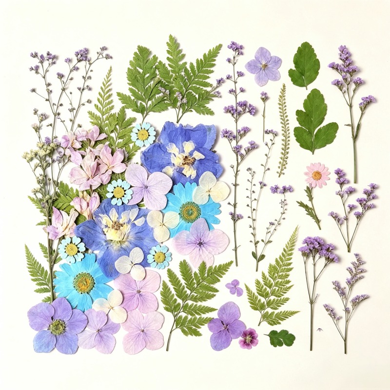 Mixed Pressed Dried Flower Kit - đánh giá và giá Dried Flower Bookmark