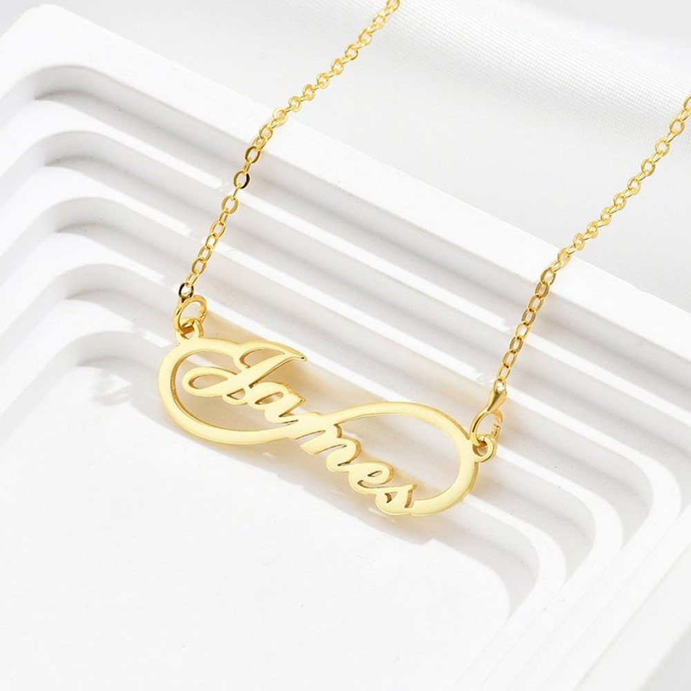 Custom Infinity Name Necklace  - đánh giá và giá Birth Flower Necklace
