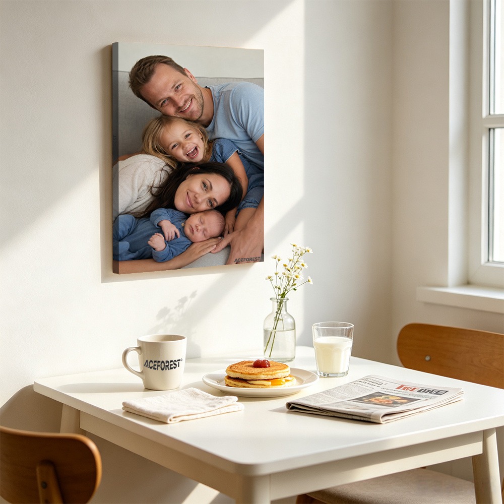 2D Personalized Photo Canvas W - đánh giá và giá Engraved Wood Frame